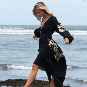 Billabong Night Bloom Long Sleeve Maxi Dress